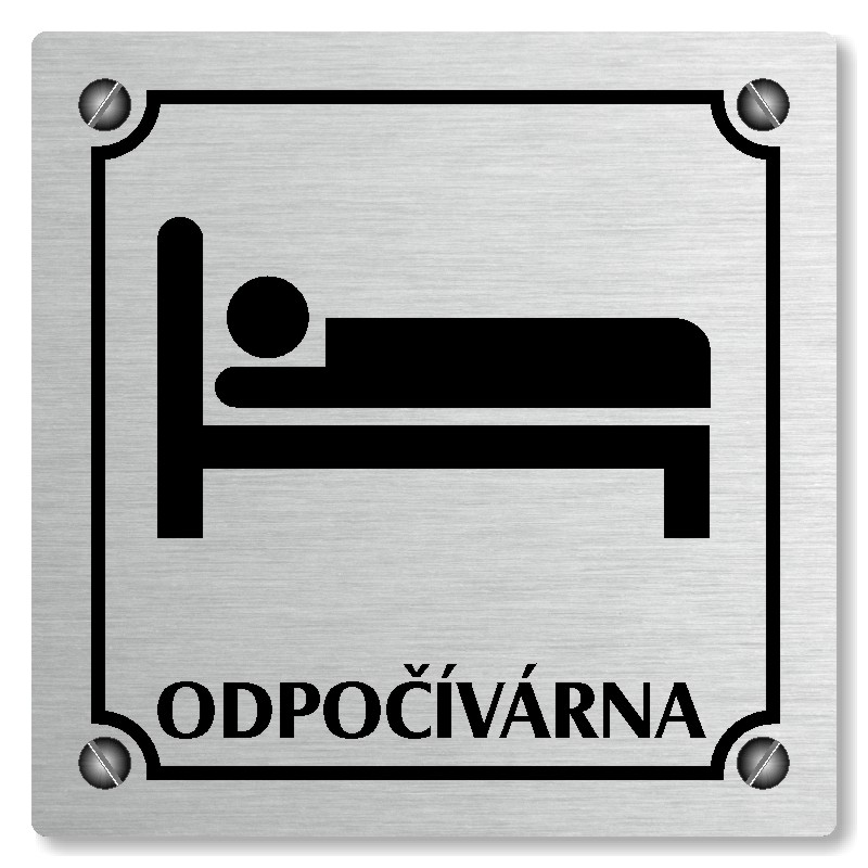 Odpočívárna, 80x80mm, stříbrná, Kansas
